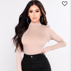 Nude/Mocha FashionNova bodysuit